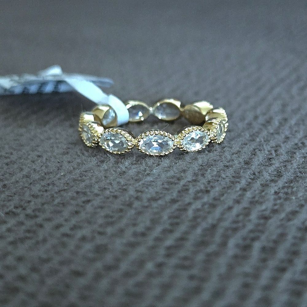 Shaanti Multi Ellipse White Topaz Ring💍 - NWT